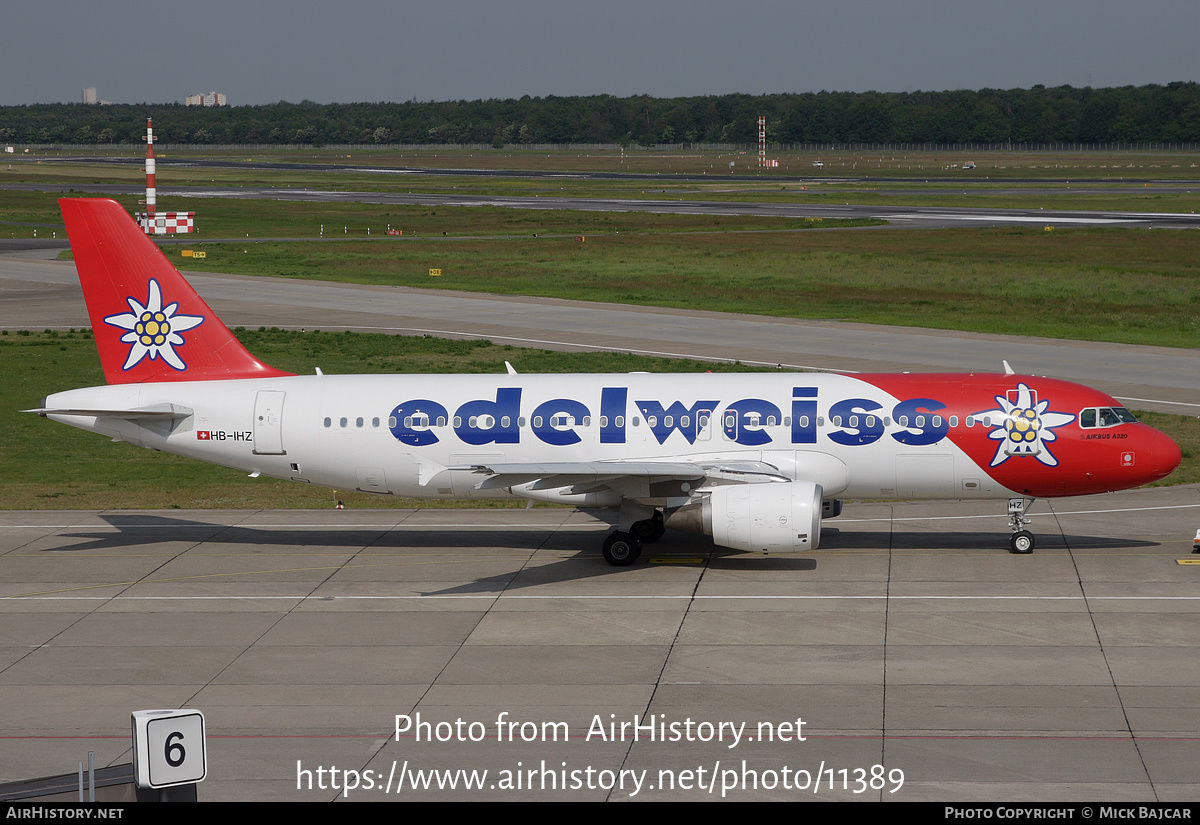 Aircraft Photo of HB-IHZ | Airbus A320-214 | Edelweiss Air | AirHistory.net #11389