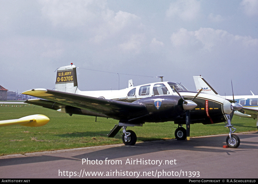 Aircraft Photo of 56-3705 | Beech U-8D Seminole (50) | USA - Army | AirHistory.net #11393