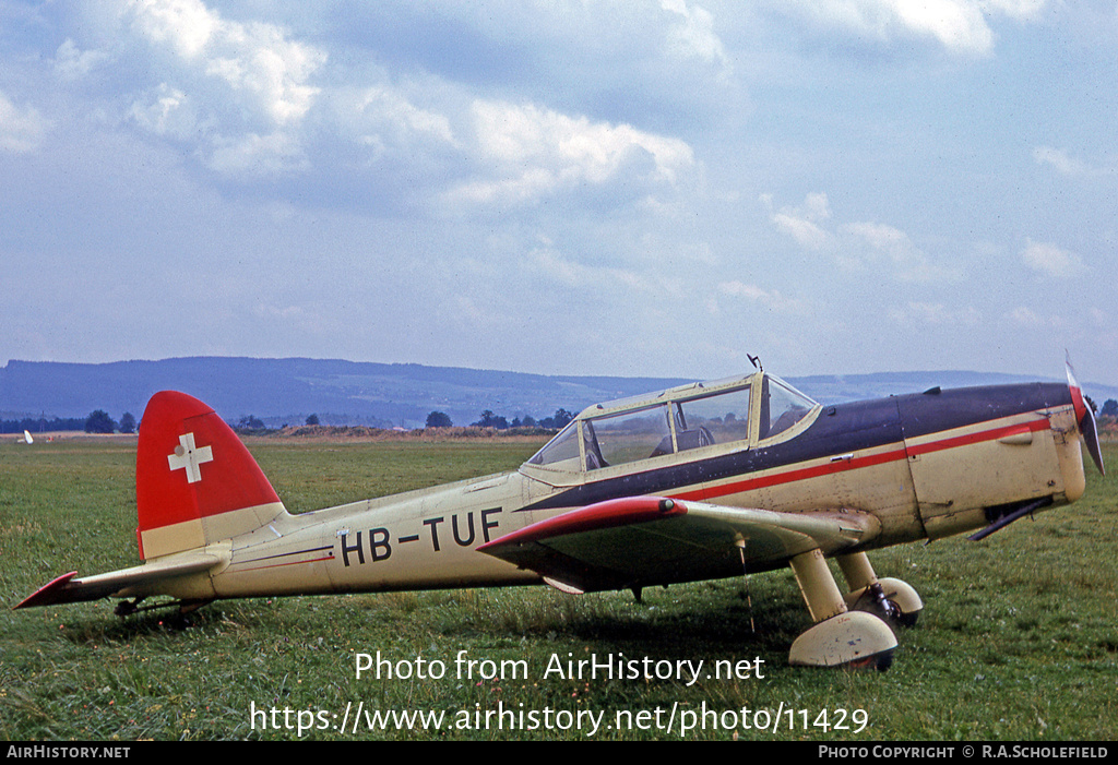 Aircraft Photo of HB-TUF | De Havilland DHC-1 Chipmunk Mk22 | AirHistory.net #11429