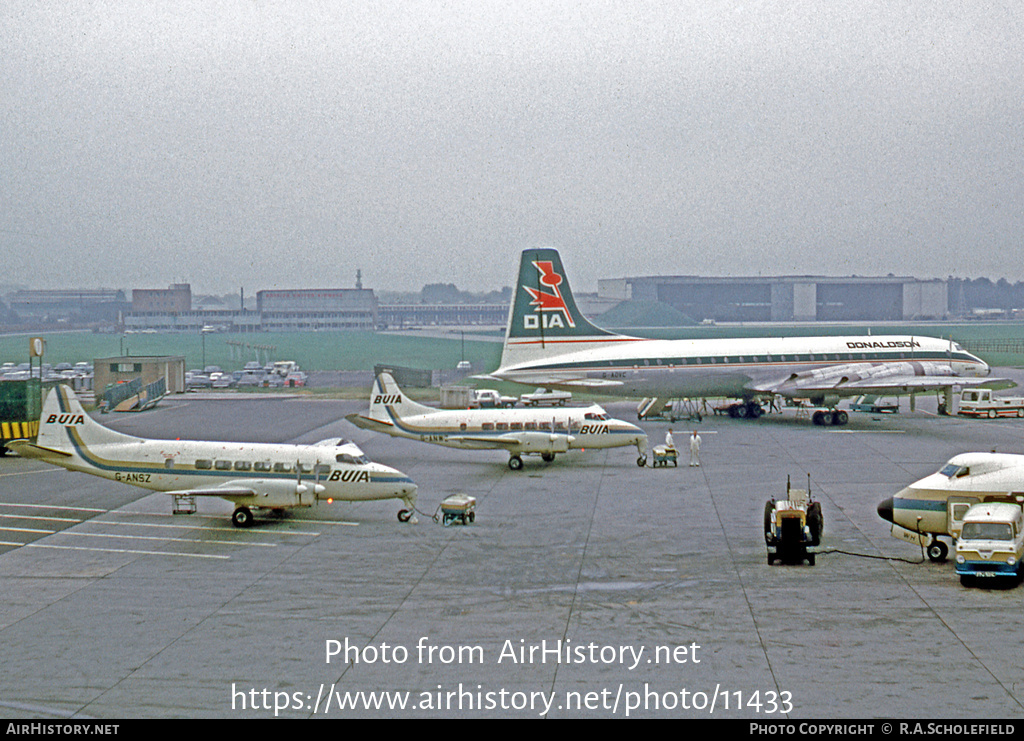 Aircraft Photo of G-ANSZ | De Havilland D.H. 114 Heron 1B | BUIA - British United Island Airways | AirHistory.net #11433