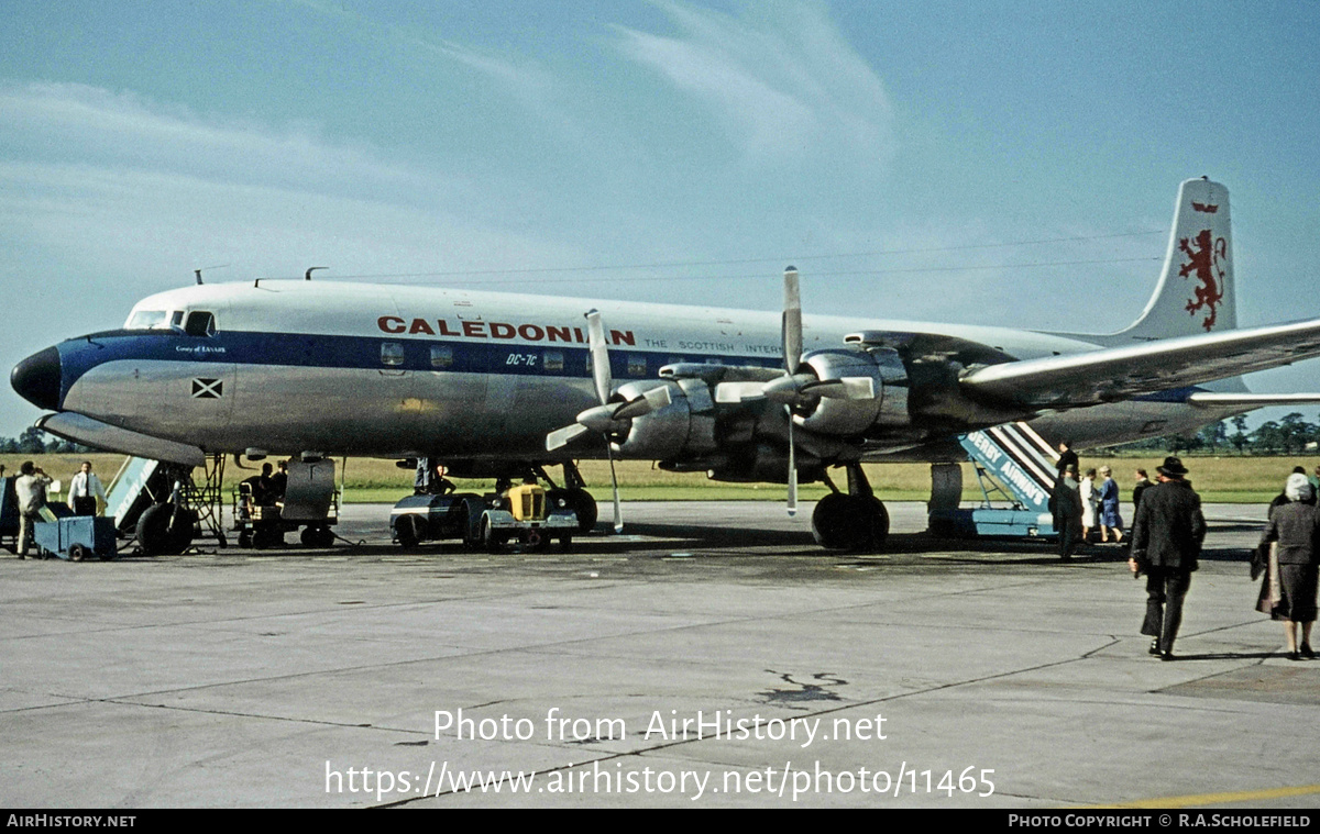 Aircraft Photo of G-ASID | Douglas DC-7C | Caledonian Airways | AirHistory.net #11465