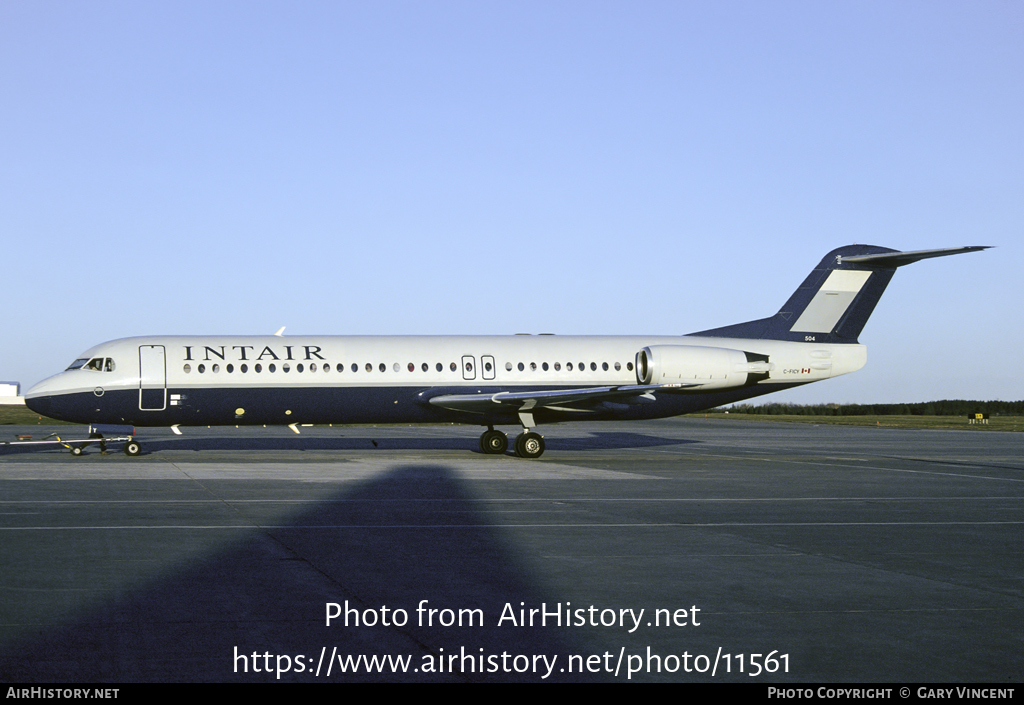 Aircraft Photo of C-FICY | Fokker 100 (F28-0100) | Intair | AirHistory.net #11561