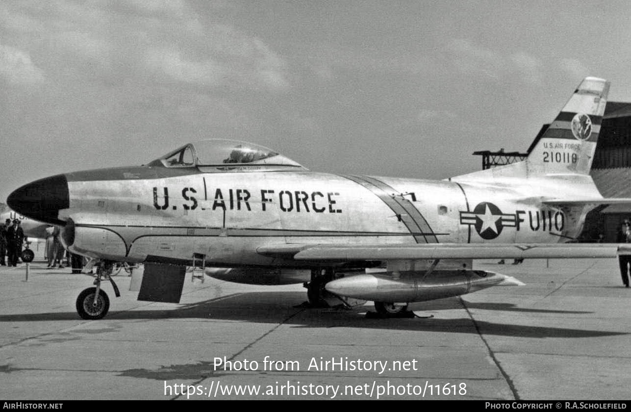 Aircraft Photo of 52-10110 / 210110 | North American F-86D Sabre | USA - Air Force | AirHistory.net #11618