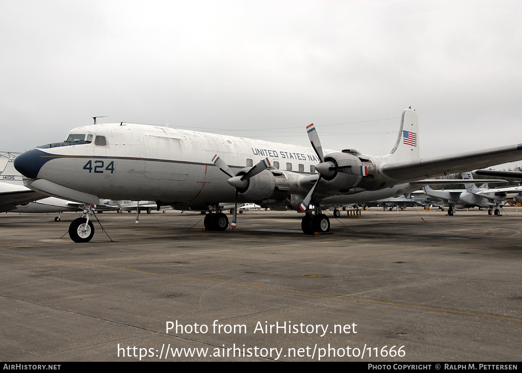 Aircraft Photo of 128424 | Douglas VC-118B Liftmaster | USA - Navy | AirHistory.net #11666