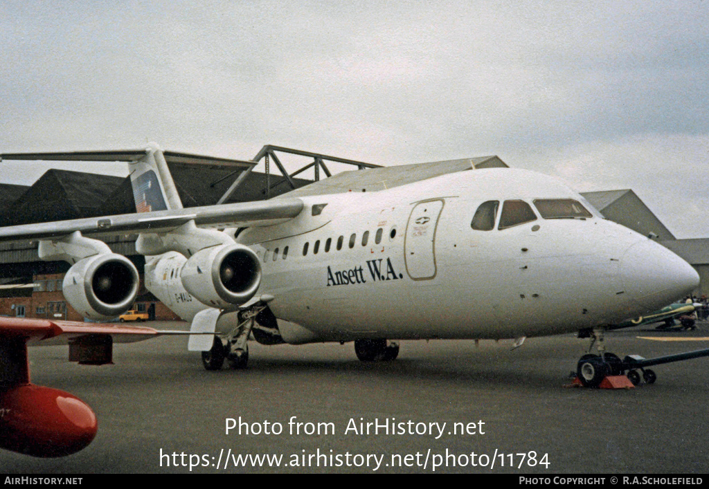 Aircraft Photo of G-WAUS | British Aerospace BAe-146-200 | Ansett W.A. | AirHistory.net #11784