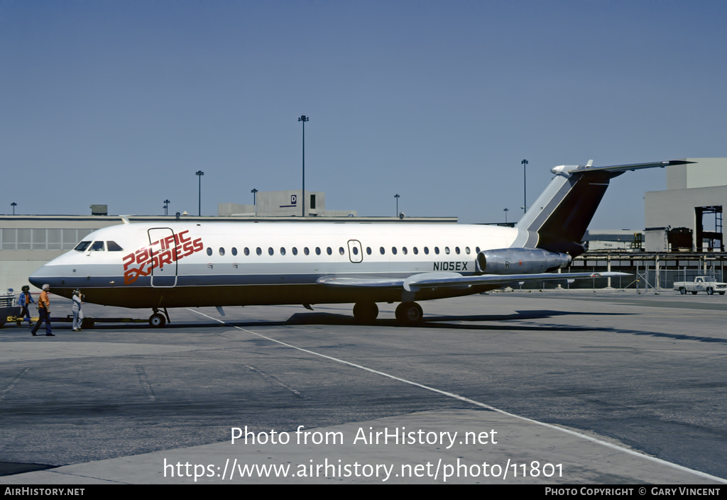 Aircraft Photo of N105EX | BAC 111-201AC One-Eleven | Pacific Express | AirHistory.net #11801