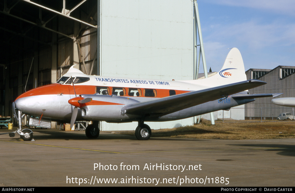 Aircraft Photo of CR-TAH | De Havilland D.H. 104 Dove 2A | Transportes Aéreos de Timor | AirHistory.net #11885