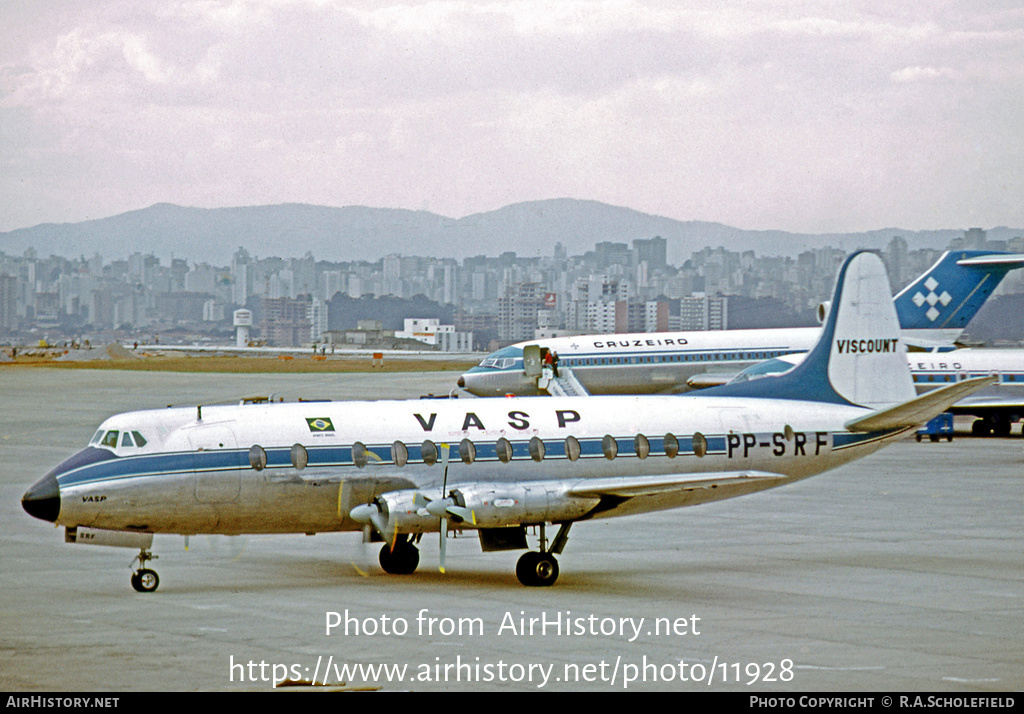 Aircraft Photo of PP-SRF | Vickers 827 Viscount | VASP | AirHistory.net #11928