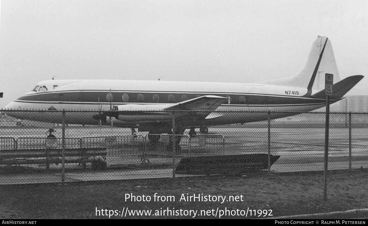 Aircraft Photo of N7419 | Vickers 745D Viscount | AirHistory.net #11992