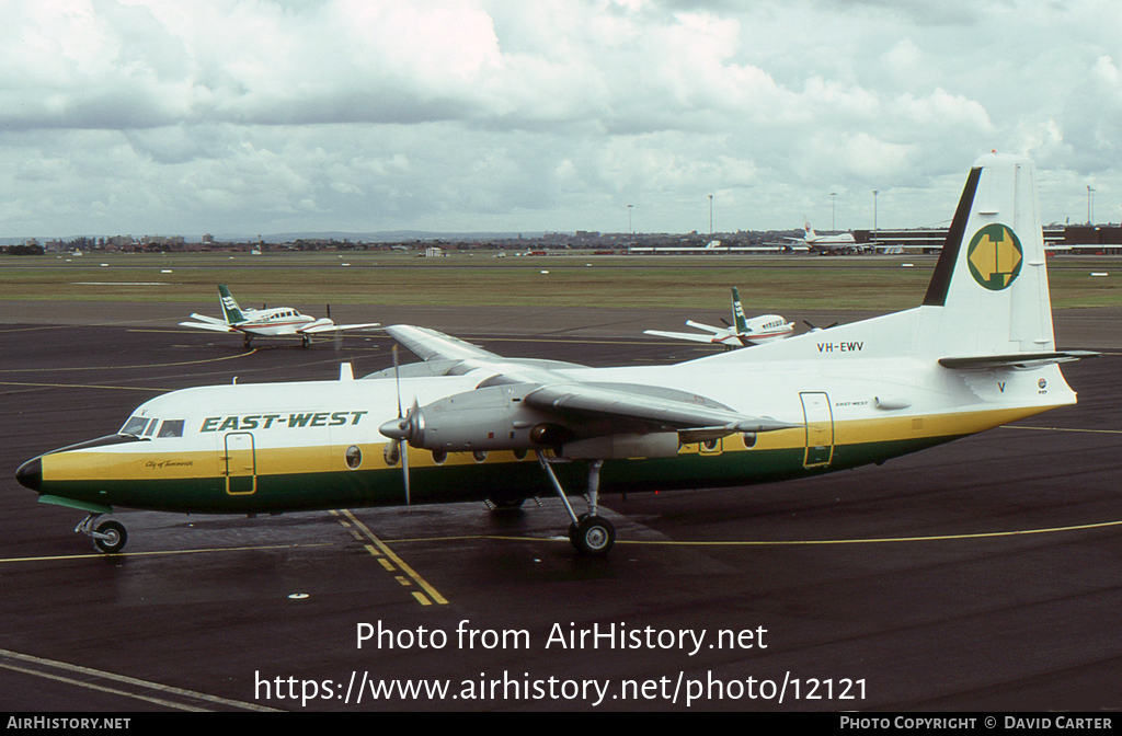 Aircraft Photo of VH-EWV | Fokker F27-500 Friendship | East-West Airlines | AirHistory.net #12121