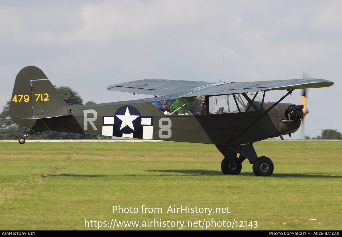 Aircraft Photo of G-AHIP / 479712 | Piper L-4H Cub (J-3C-65D) | USA - Air Force | AirHistory.net #12143