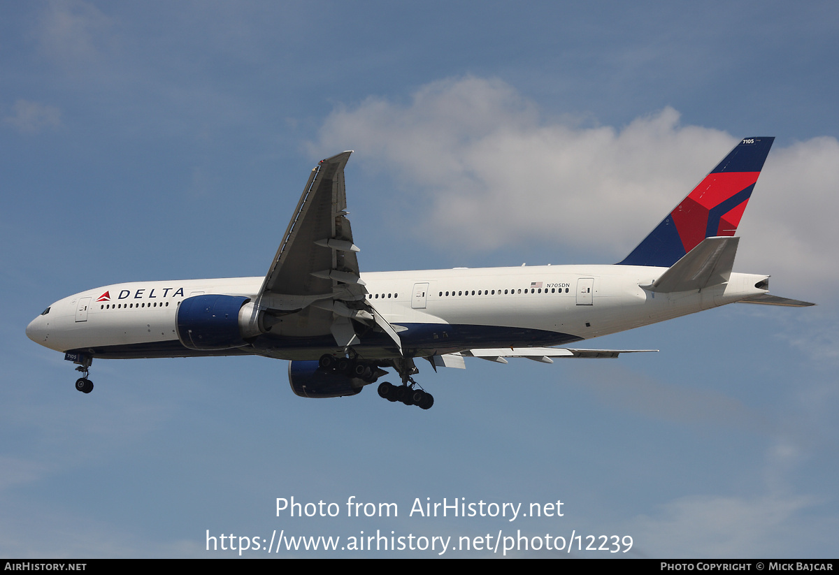 Aircraft Photo of N705DN | Boeing 777-232/LR | Delta Air Lines | AirHistory.net #12239