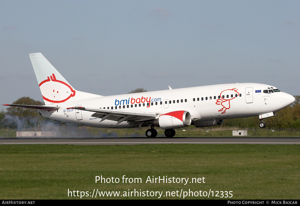 Aircraft Photo of G-TOYF | Boeing 737-36N | Bmibaby | AirHistory.net #12335