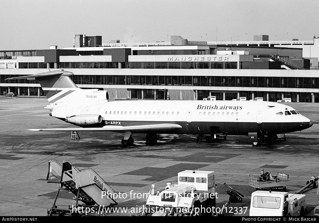 Aircraft Photo of G-ARPX | Hawker Siddeley HS-121 Trident 1C | British Airways | AirHistory.net #12337