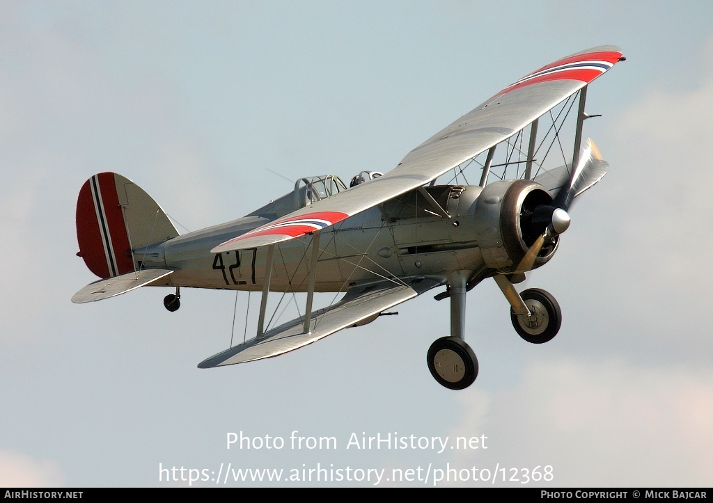 Aircraft Photo of G-AMRK / 427 | Gloster Gladiator Mk1 | Norway - Air Force | AirHistory.net #12368