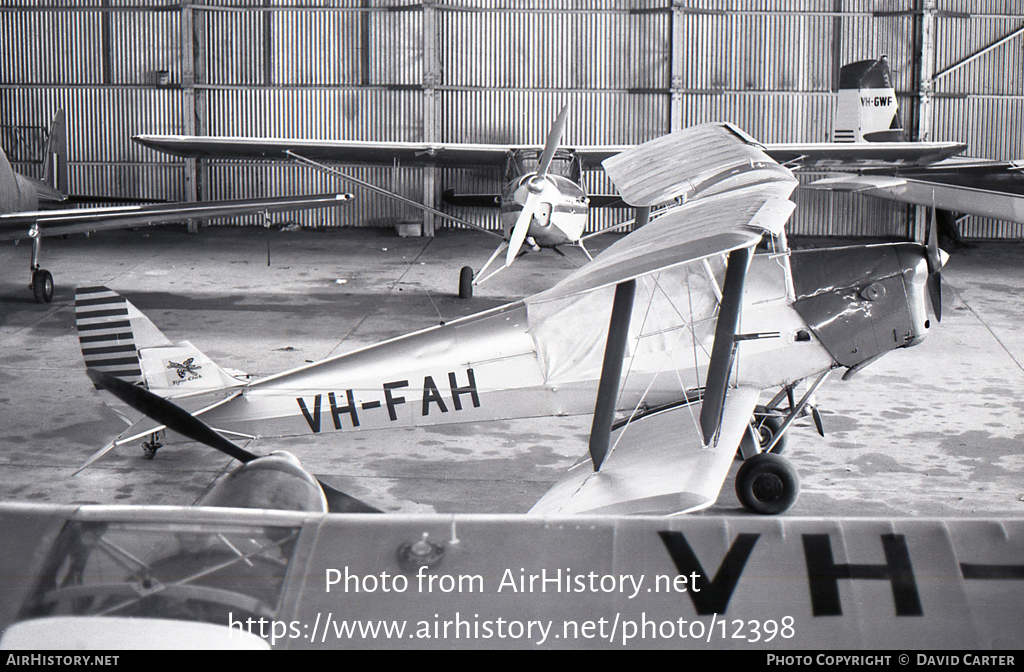 Aircraft Photo of VH-FAH | De Havilland D.H. 82A Tiger Moth | AirHistory.net #12398