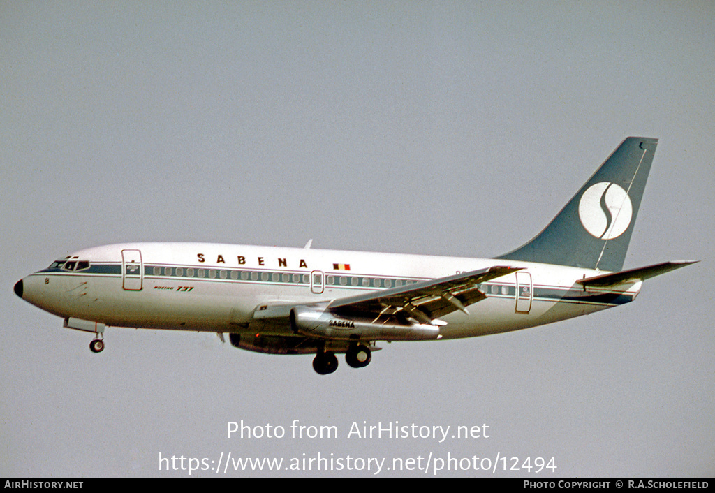 Aircraft Photo of OO-SDB | Boeing 737-229/Adv | Sabena | AirHistory.net #12494