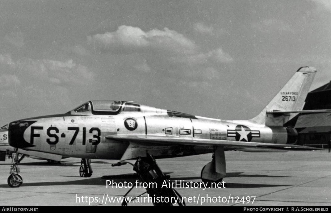Aircraft Photo of 52-6713 / 26713 | Republic F-84F Thunderstreak | USA - Air Force | AirHistory.net #12497