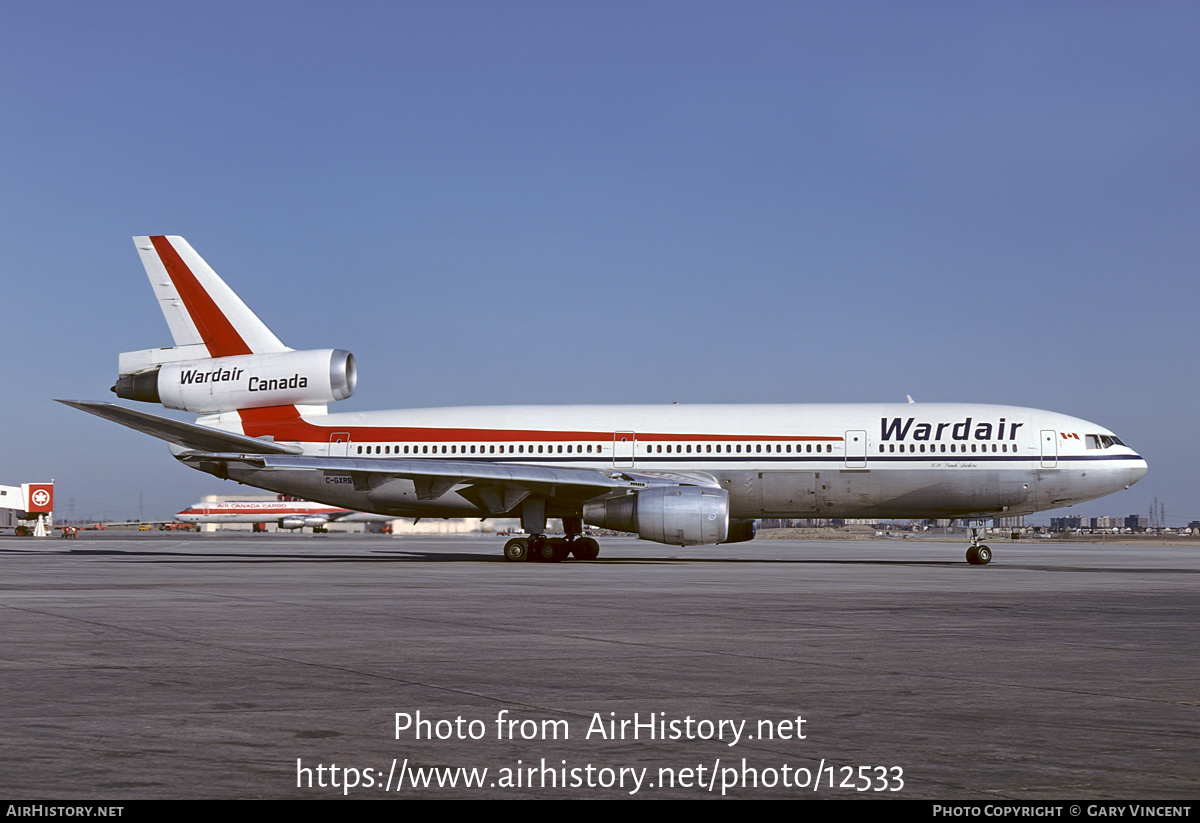 Aircraft Photo of C-GXRB | McDonnell Douglas DC-10-30 | Wardair Canada | AirHistory.net #12533