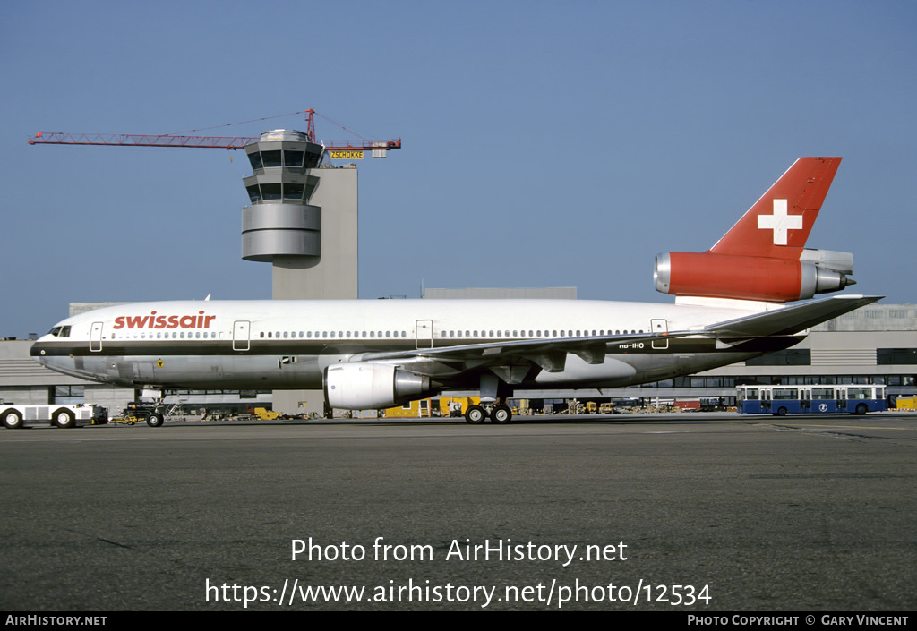 Aircraft Photo of HB-IHO | McDonnell Douglas DC-10-30/ER | Swissair | AirHistory.net #12534