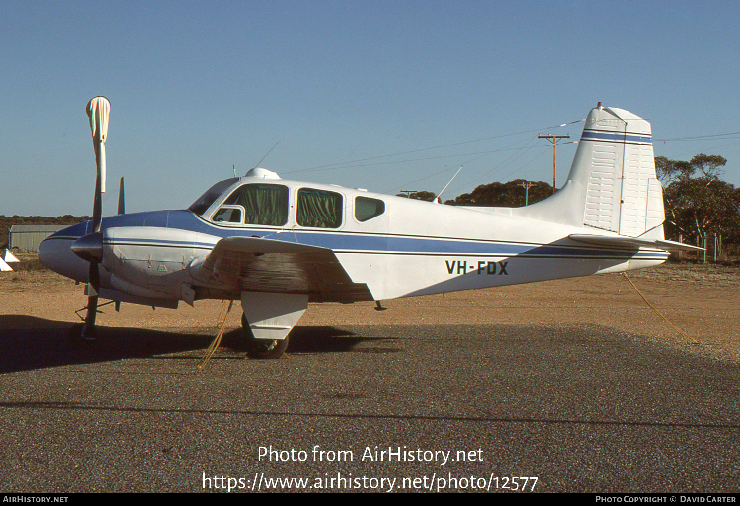 Aircraft Photo of VH-FDX | Beech B95 Travel Air | AirHistory.net #12577