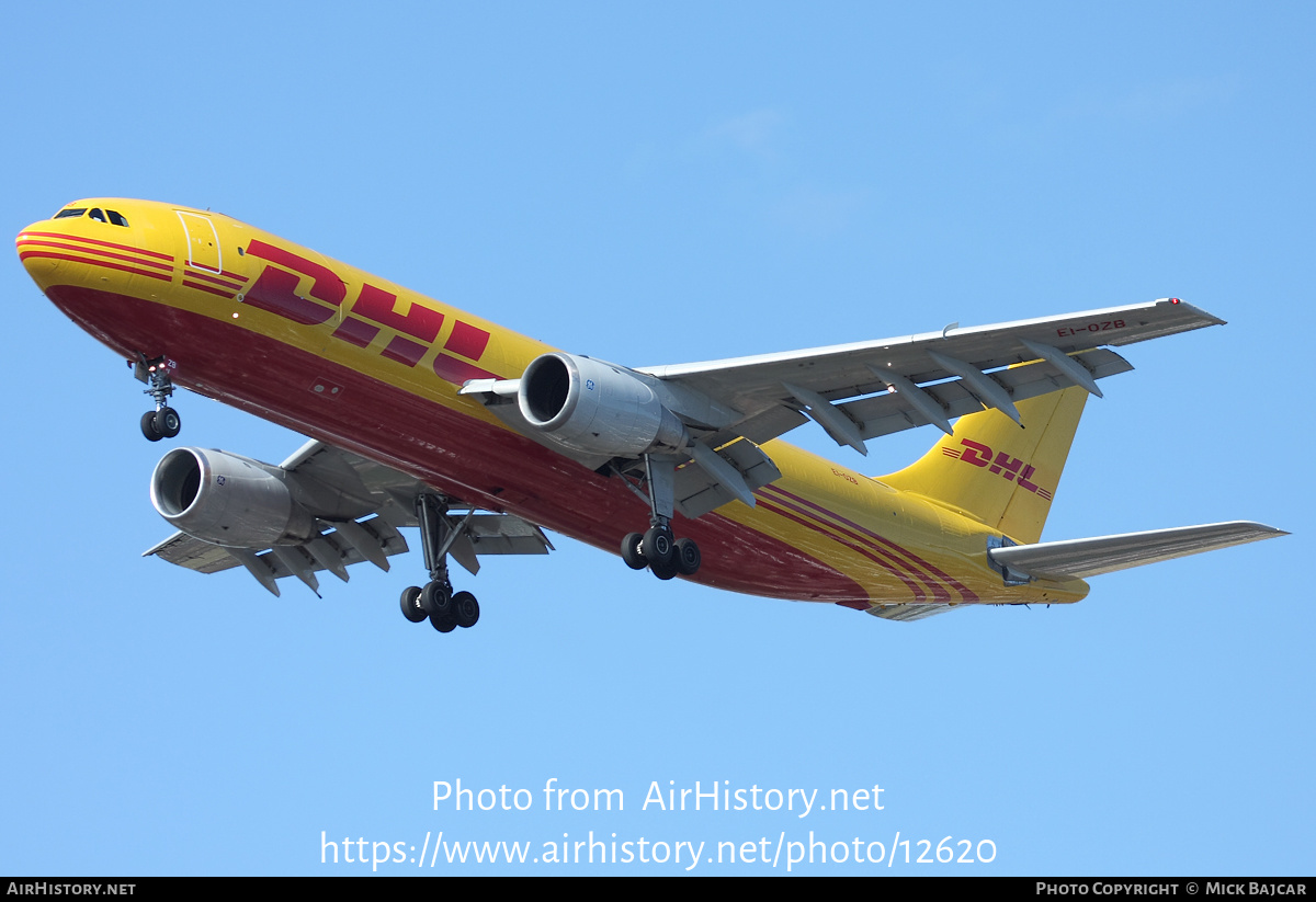 Aircraft Photo of EI-OZB | Airbus A300B4-103(F) | DHL International | AirHistory.net #12620