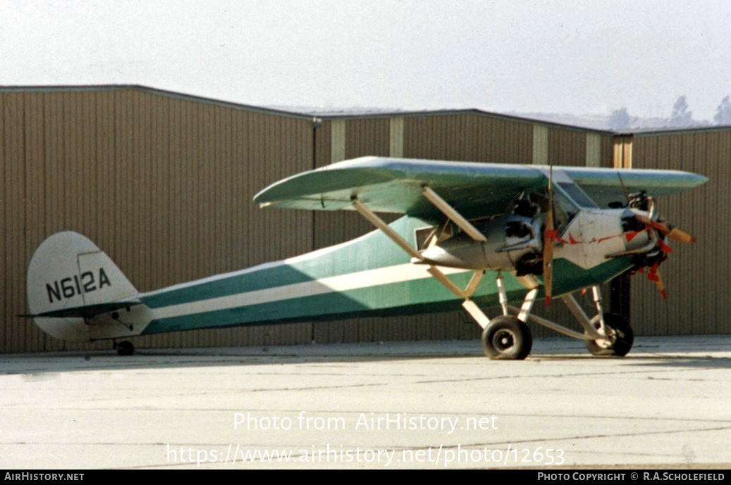 Aircraft Photo of N612A | Kreutzer K-5 Air Coach | AirHistory.net #12653