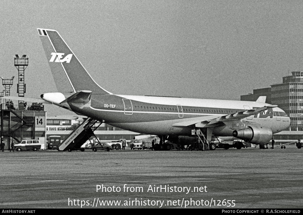 Aircraft Photo of OO-TEF | Airbus A300B1 | TEA - Trans European Airways | AirHistory.net #12655