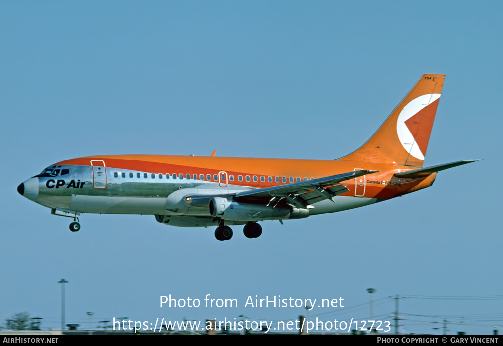 Aircraft Photo of CF-CPE | Boeing 737-217 | CP Air | AirHistory.net #12723