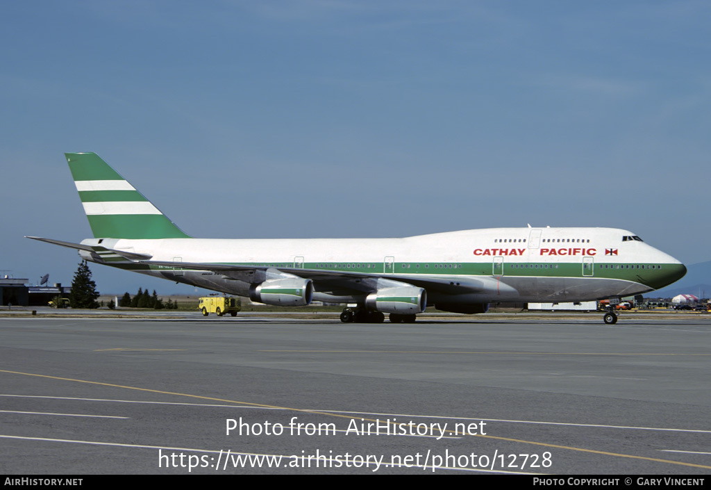 Aircraft Photo of VR-HUA | Boeing 747-467 | Cathay Pacific Airways | AirHistory.net #12728