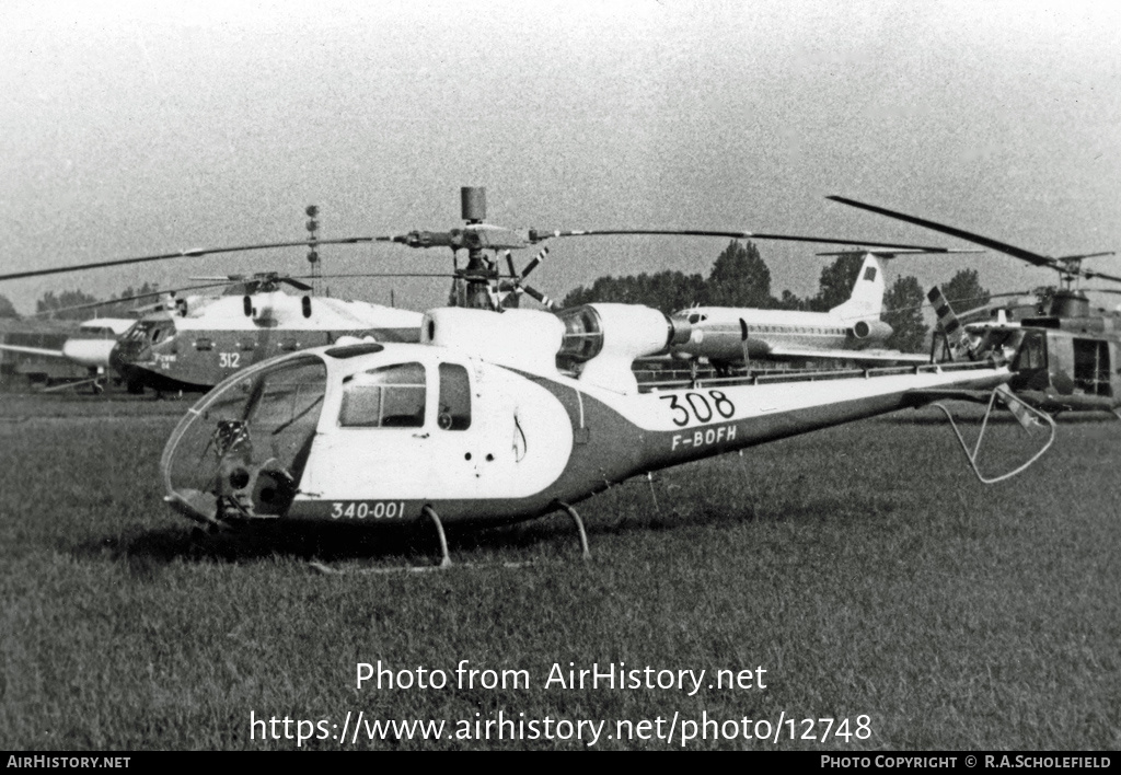 Aircraft Photo of F-BOFH | Sud SA-340 Gazelle | Sud Aviation | AirHistory.net #12748