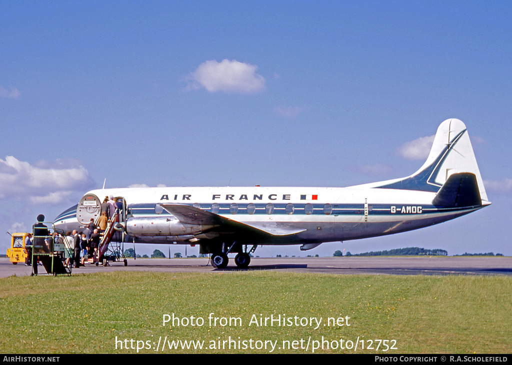 Aircraft Photo of G-AMOC | Vickers 701 Viscount | Air France | AirHistory.net #12752