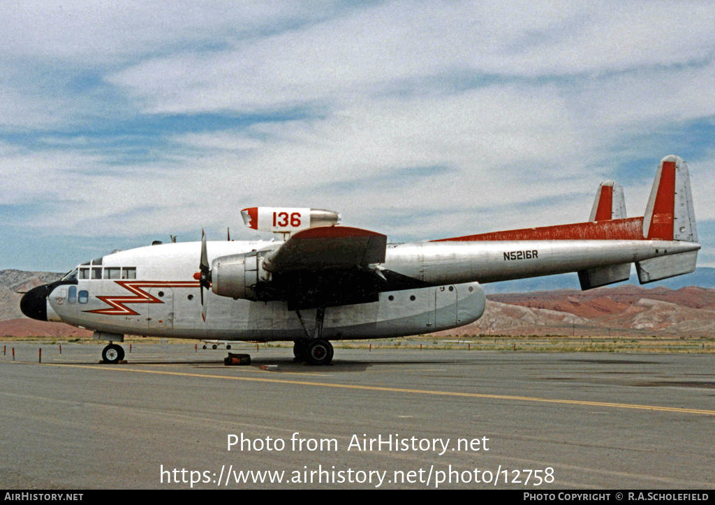 Aircraft Photo of N5216R | Fairchild C-119G Flying Boxcar | Hawkins & Powers Aviation | AirHistory.net #12758