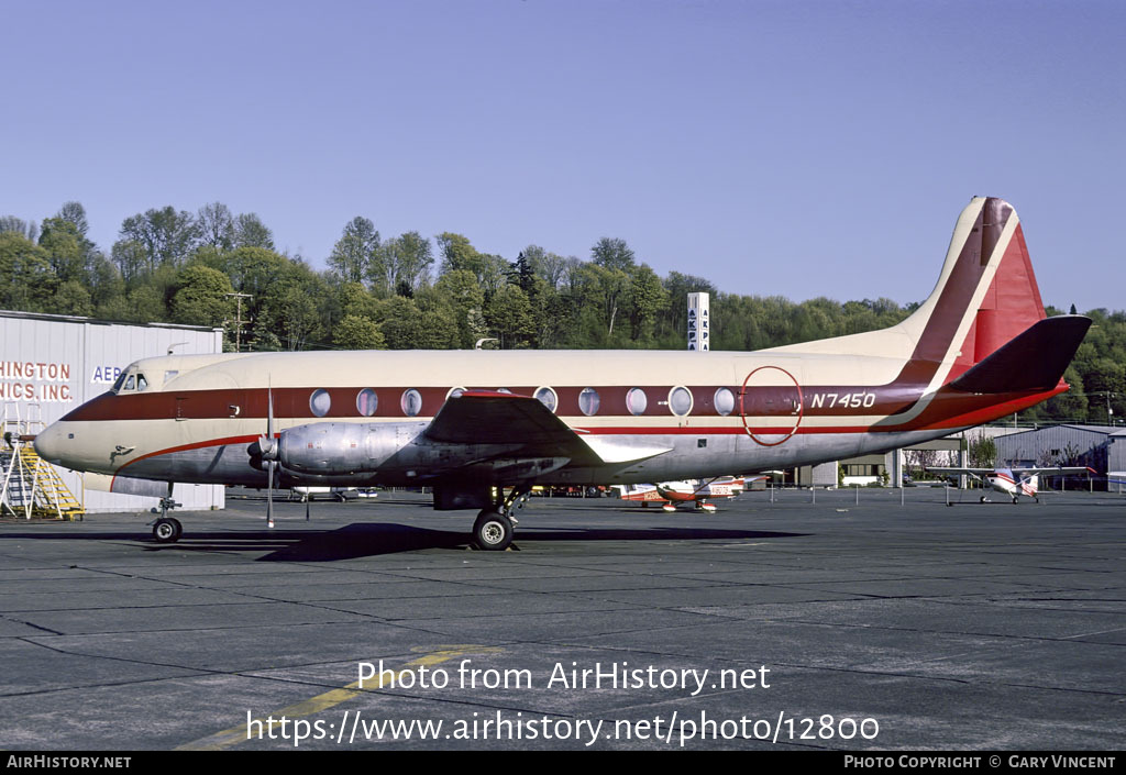 Aircraft Photo of N7450 | Vickers 745D Viscount | Redmond Air | AirHistory.net #12800