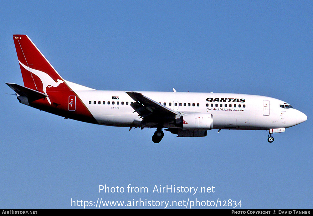 Aircraft Photo of VH-TJC | Boeing 737-376 | Qantas | AirHistory.net #12834