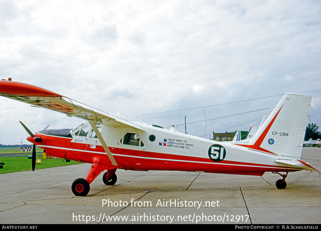 Aircraft Photo of CF-UBN | De Havilland Canada DHC-2 Turbo Beaver Mk3 | AirHistory.net #12917