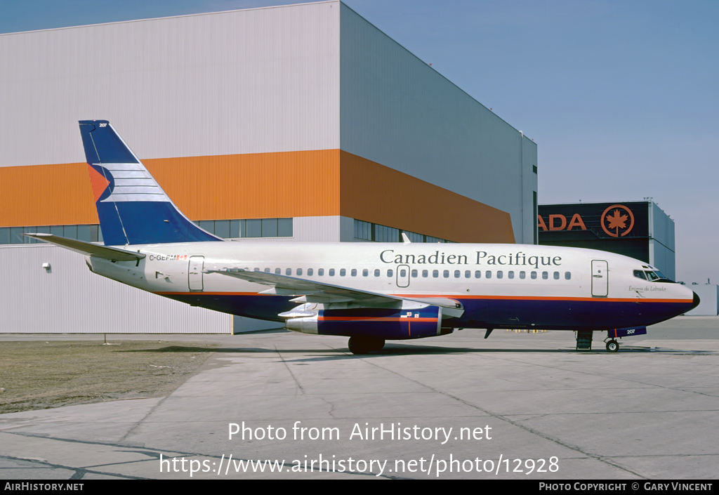 Aircraft Photo of C-GEPM | Boeing 737-2T5/Adv | Canadian Pacific - Canadien Pacifique | AirHistory.net #12928