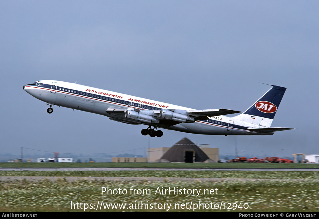 Aircraft Photo of YU-AGJ | Boeing 707-351C | JAT Yugoslav Airlines - Jugoslovenski Aerotransport | AirHistory.net #12940