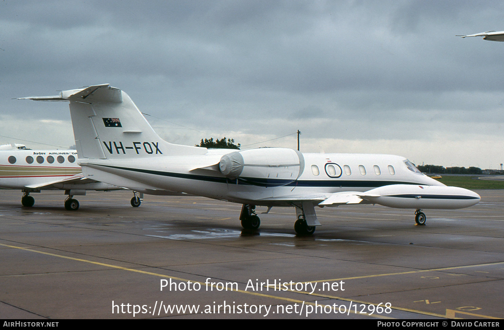 Aircraft Photo of VH-FOX | Gates Learjet 35A | AirHistory.net #12968