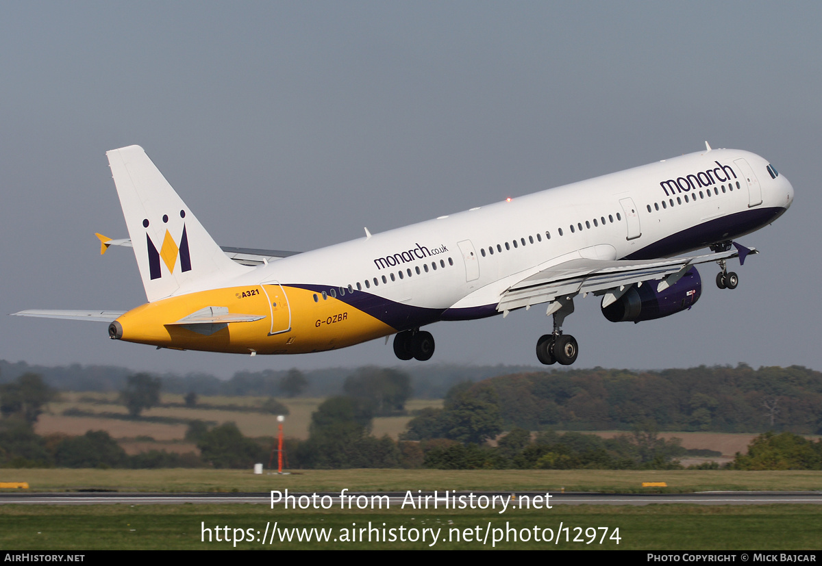 Aircraft Photo of G-OZBR | Airbus A321-231 | Monarch Airlines | AirHistory.net #12974