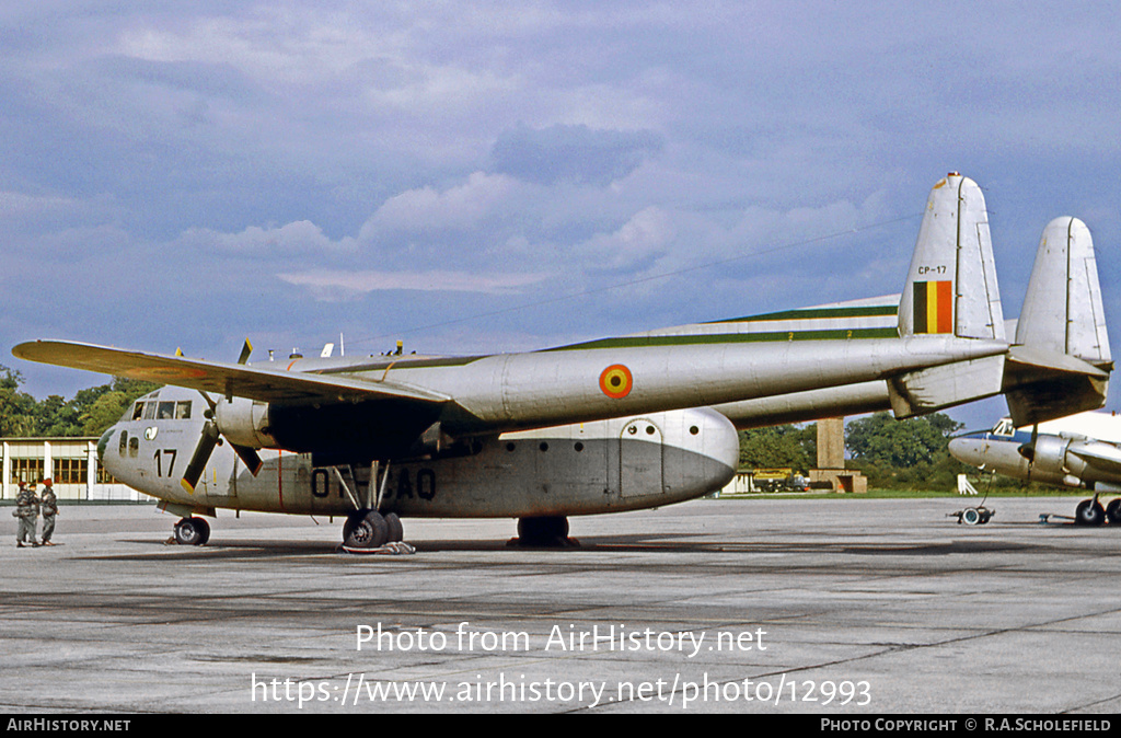 Aircraft Photo of CP-17 | Fairchild C-119G Flying Boxcar | Belgium - Air Force | AirHistory.net #12993