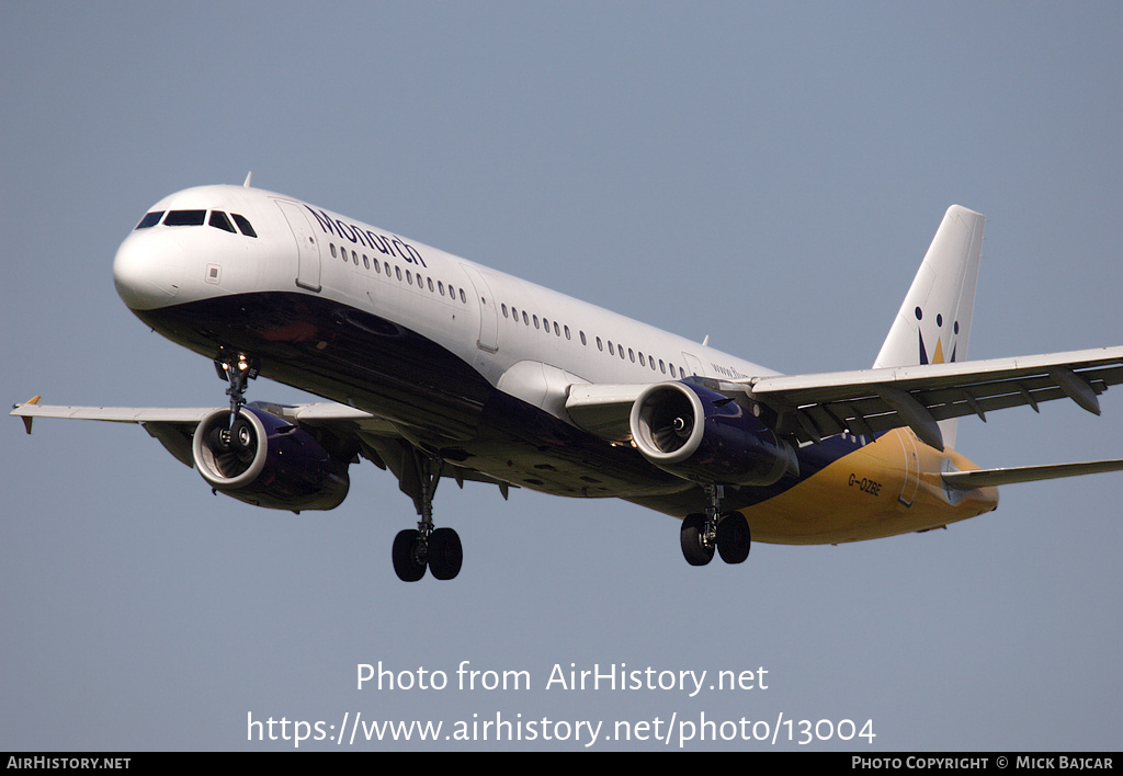 Aircraft Photo of G-OZBE | Airbus A321-231 | Monarch Airlines | AirHistory.net #13004