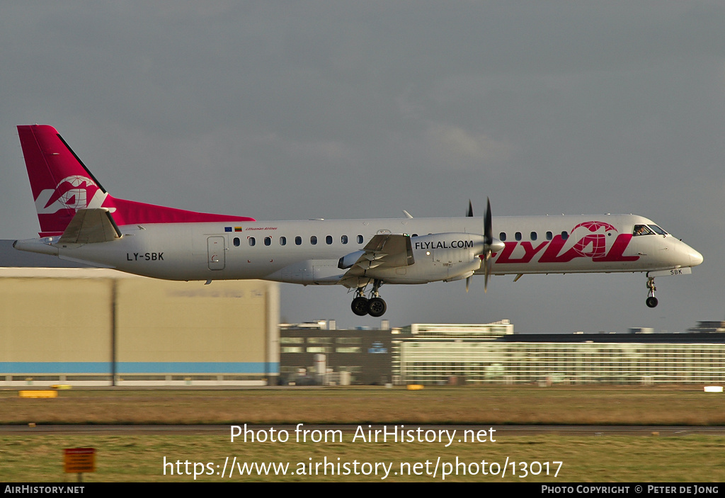 Aircraft Photo of LY-SBK | Saab 2000 | FlyLAL - Lithuanian Airlines | AirHistory.net #13017