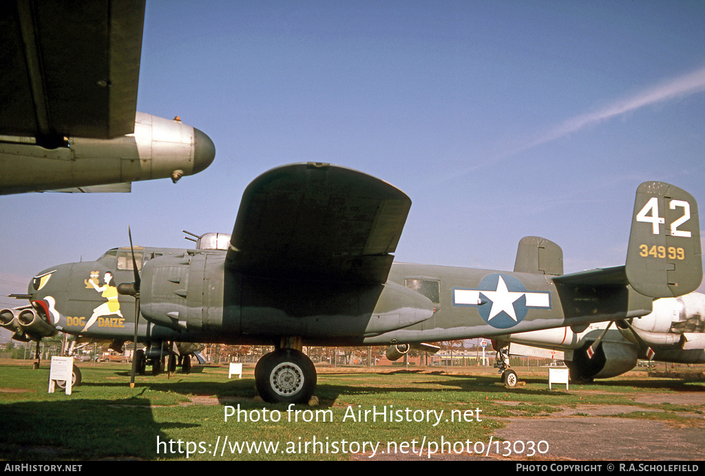 Aircraft Photo of 43-4999 / 34999 | North American B-25H Mitchell | USA - Air Force | AirHistory.net #13030