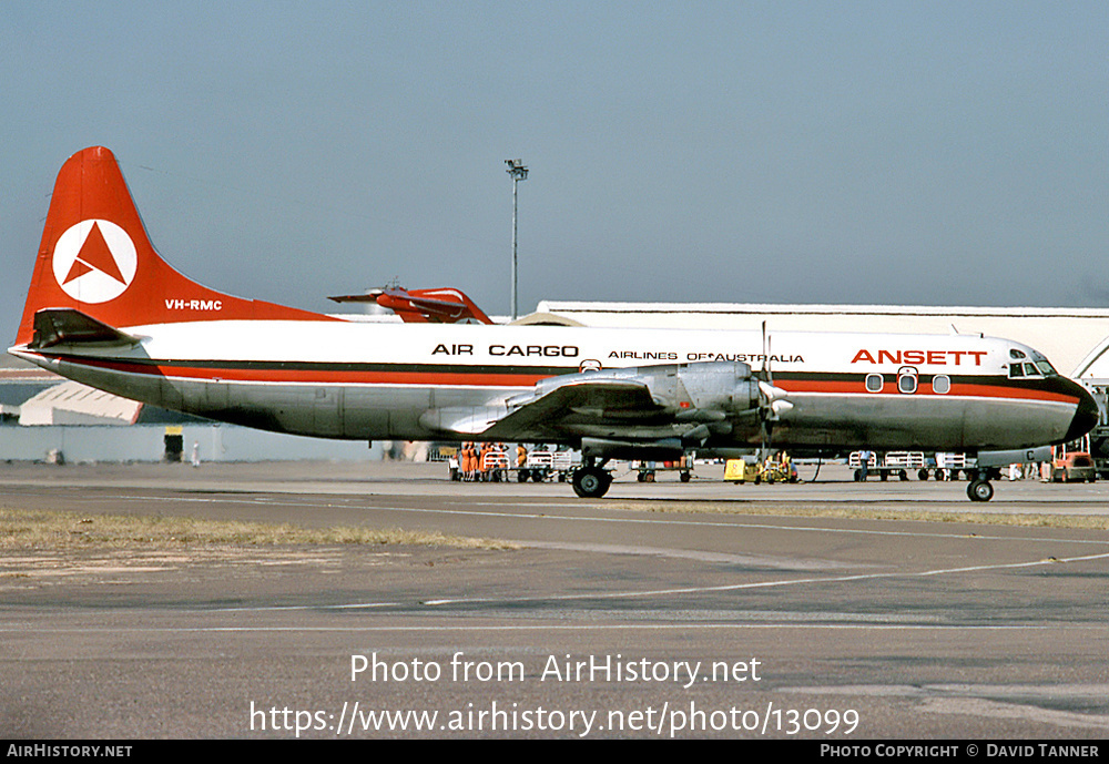 Aircraft Photo of VH-RMC | Lockheed L-188A(F) Electra | Ansett Airlines of Australia Air Cargo | AirHistory.net #13099