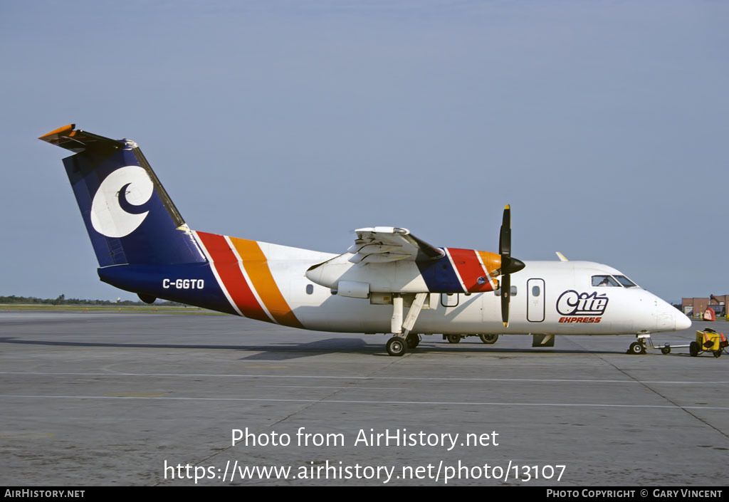 Aircraft Photo of C-GGTO | De Havilland Canada DHC-8-102 Dash 8 | City Express - Cité Express | AirHistory.net #13107