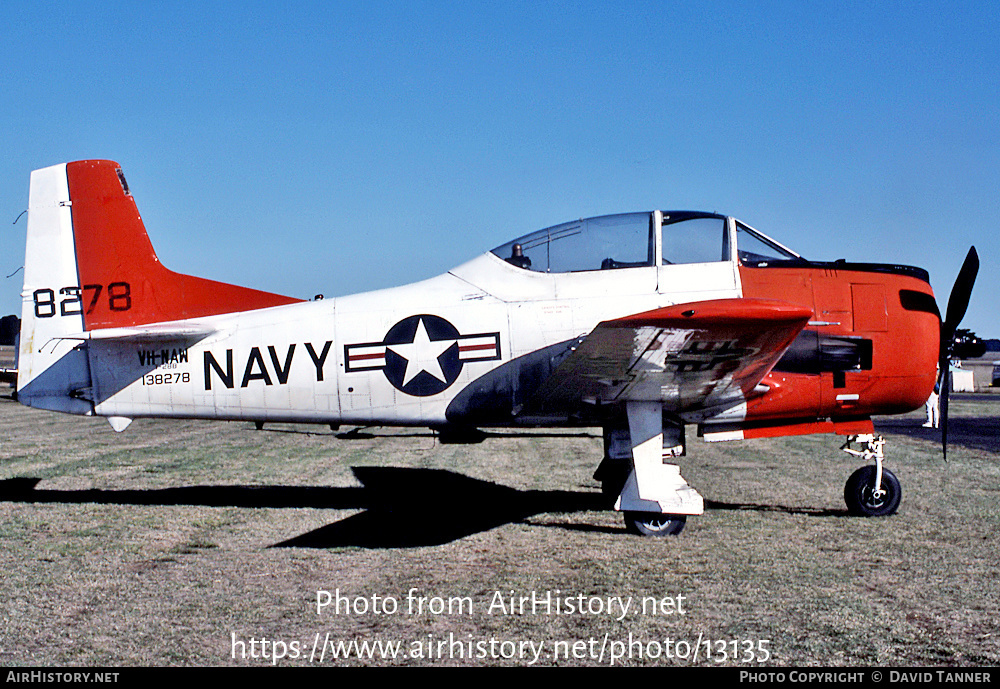 Aircraft Photo of VH-NAW / 138278 | North American T-28B Trojan | AirHistory.net #13135