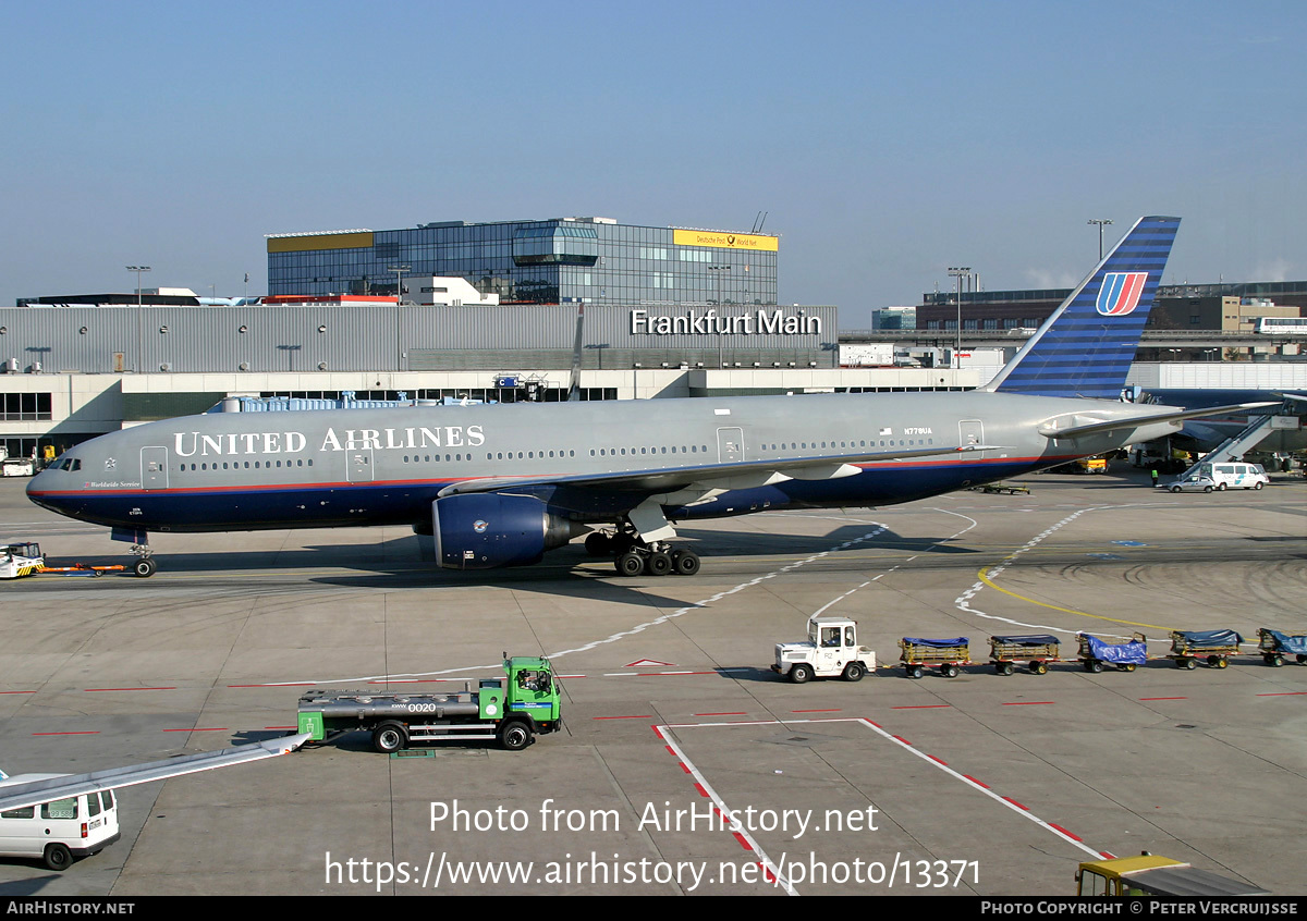 Aircraft Photo of N778UA | Boeing 777-222 | United Airlines | AirHistory.net #13371