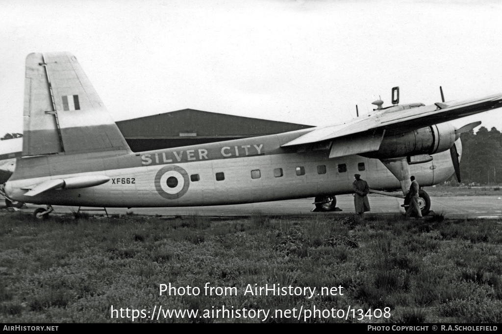 Aircraft Photo of XF662 | Bristol 170 Freighter Mk21 | Silver City Airways | AirHistory.net #13408