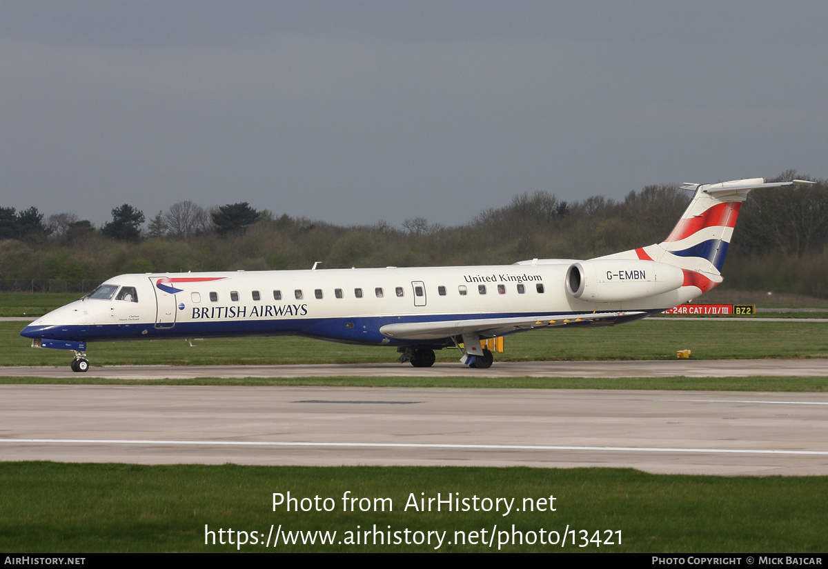 Aircraft Photo of G-EMBN | Embraer ERJ-145EU (EMB-145EU) | British Airways | AirHistory.net #13421